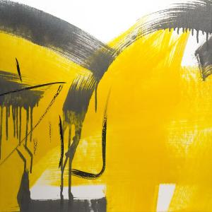 Rei [rispetto], 2020, Smalto industriale su tela, 60x60cm