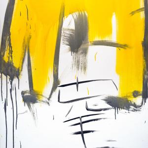 Chu [impegno e lealtà], 2020, Smalto industriale su tela, 110x82cm