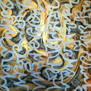 Senza Titolo #1, 2019, Acrilico su tela, 100x100cm