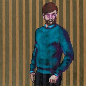 The Uncertainties  of Memory, 2019, Olio su damascato, 110x140cm