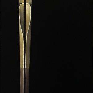 Compasso, 2021, Olio su tela, 120x37,5cm