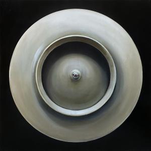 Sirena, 2020, Olio su tela, 70x70cm