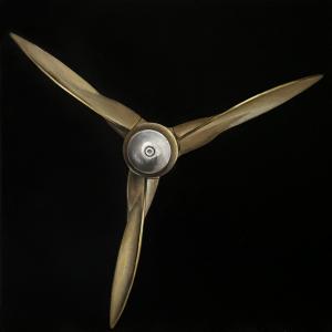 Elica, 2020, Olio su tela, 80x80cm