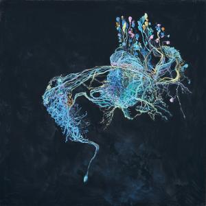 Hyper object  Still Life 7 - ENT1, 2021, Acrilico cangiante su tela, 150x150cm