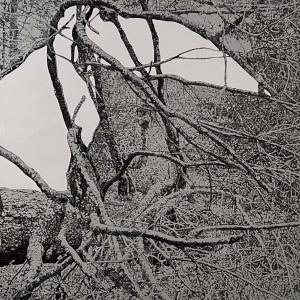 Staedtler 3, 2022, Inchiostro su tela, 170x200cm