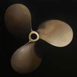 Elica, 2020, Olio su tela, 100x100cm