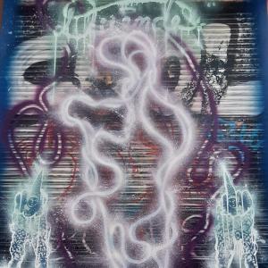 Art Duende's Gate, 2023, Tecnica mista su tela, 134x112cm