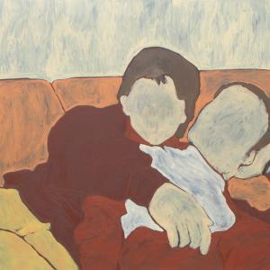 Senza titolo, 2023, Olio su tela, 60x100cm