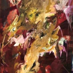 Corpo a corpo CAP.3, 2023, Olio su tela, 200x95cm