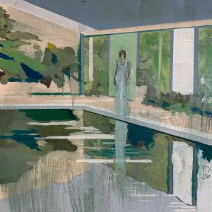 Elapsed, 2023, Oil on canvas, 50x50cm