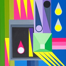 Senza titolo, 2023, Acrilico su tela, 100x70cm