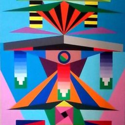 De-costrutionae, 2016, Acrilico su tela, 100x200cm