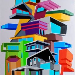 In cima al monte dei ricordi, 2025, Acrilico su tela, 120x80cm