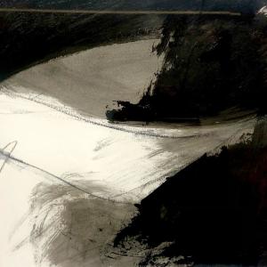 Senza titolo, 2022, China su carta, 38x28cm