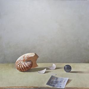 Ospite inatteso, 2024, Olio su tela, 60x60cm