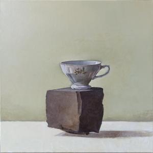  Le ragioni della leggerezza, 2023, Olio su tela, 40x40cm