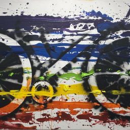 Federico Brugnami, (bi)Cycles of life and peace, 2026, Acricico su tela, 160x100cm